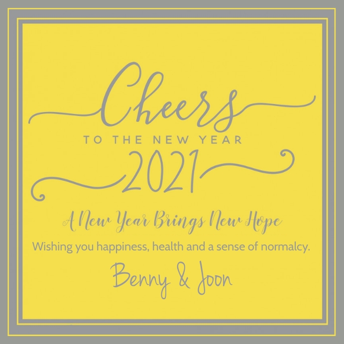 Cheers to the New Year Template | PosterMyWall
