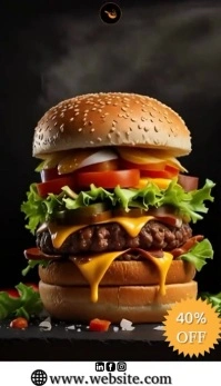 Cheese burger day design template