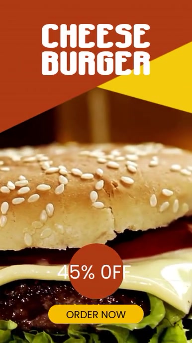 Plantilla de cheese burger template | PosterMyWall