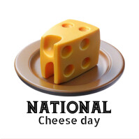 Cheese day Publicación de Instagram template
