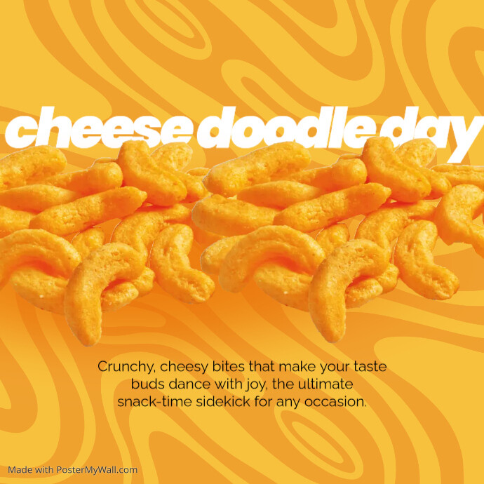 Plantilla de Cheese Doodle Day Instagram Post | PosterMyWall