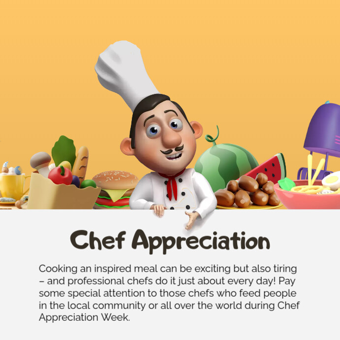 Chef Appreciation Instagram Post Template | PosterMyWall