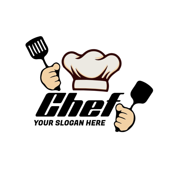 Copy of Chef-cooking-restaurant-white-hat-master- Log | PosterMyWall