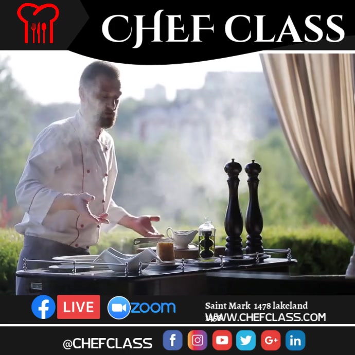 Twitter Layout Chef CHEF Template | PosterMyWall