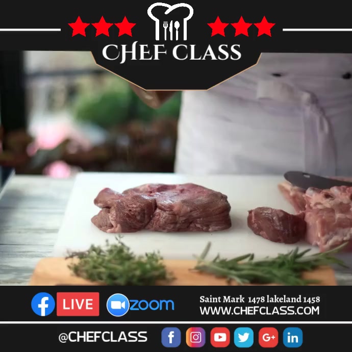 CHEF Instagram Post template