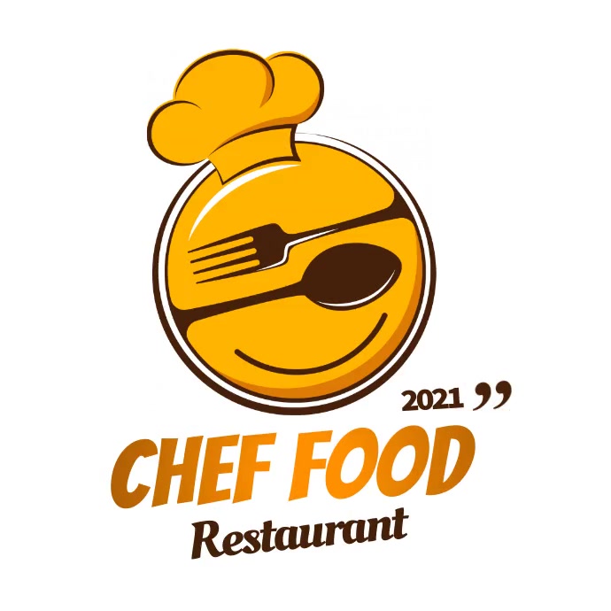CHEF FOOD restaurant logo editable Template | PosterMyWall