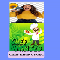 chef hiring instagram post Wpis na Instagrama template