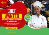 Chef Wanted Ad Template Postcard