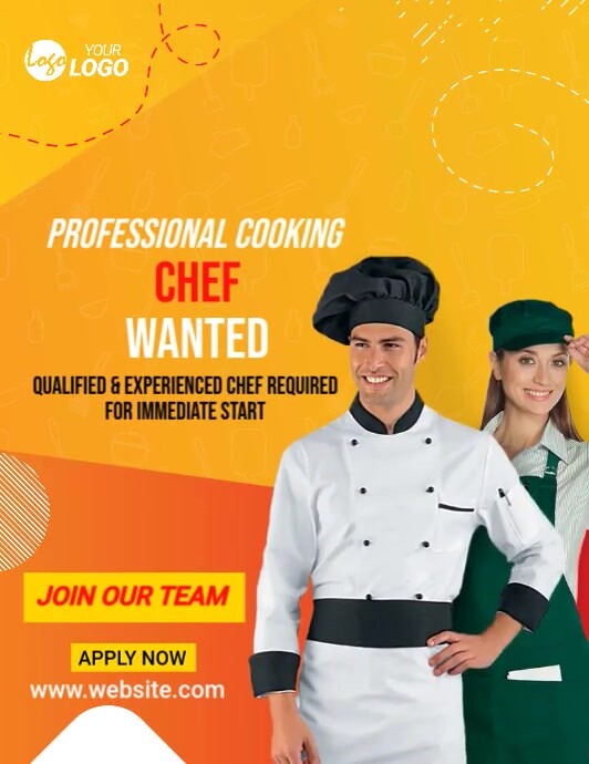 Chef Wanted Template | PosterMyWall