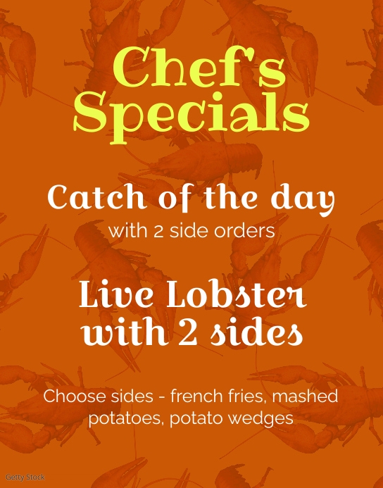 Chefs specials Template PosterMyWall Chefs specials Template PosterMyWall