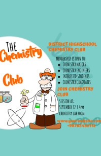 chemistry club template Tabloid