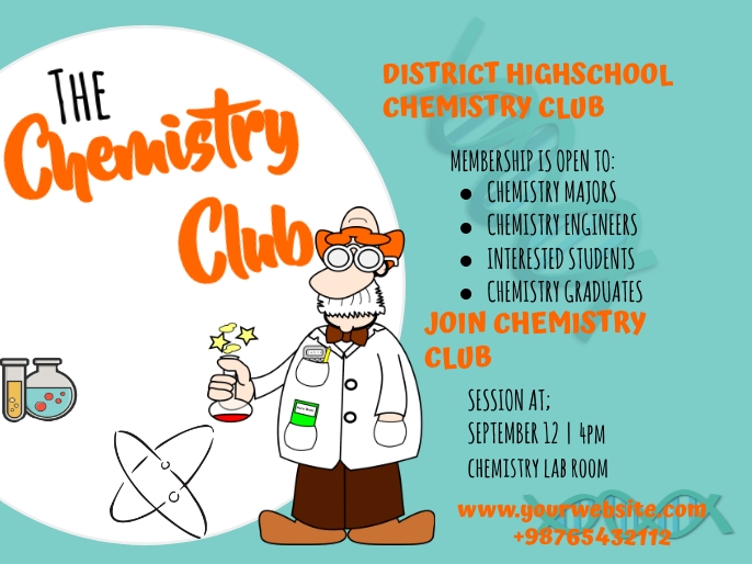 chemistry club template presentation | PosterMyWall