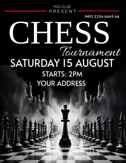 CHESS (2) Flyer (US Letter) template
