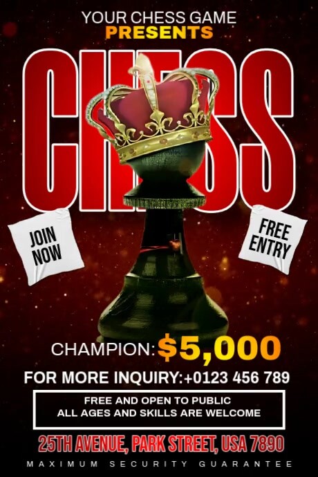 Copy of Chess Ads | PosterMyWall