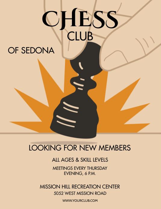 CHESS CLUB Template PosterMyWall CHESS CLUB Template PosterMyWall