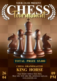 Chess Competition A4 template