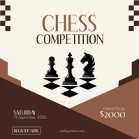 CHESS COMPETITION FLYERS Instagram-Beitrag template