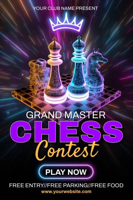 Plantilla de Chess Contest Ads | PosterMyWall