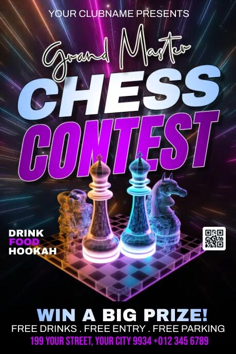 Plantilla de Chess Contest Ads | PosterMyWall
