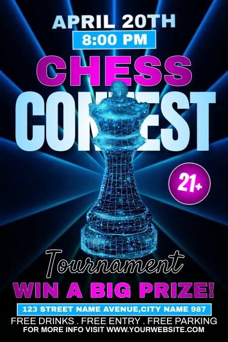 Plantilla de Chess Contest Ads | PosterMyWall