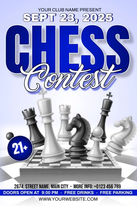 Chess Contest Template | PosterMyWall