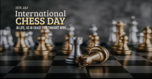 Chess day Ibinahaging Larawan sa Facebook template