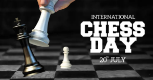 Chess day Ibinahaging Larawan sa Facebook template