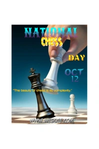 Chess day Pinterest Graphic template