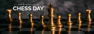 Chess Day Facebook Cover Photo template