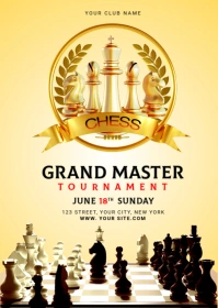 Chess A6 template