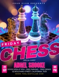Chess Friday Night Pamflet (Letter AS) template
