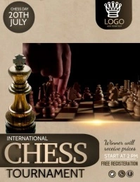 Chess game,Chess tournament,games Flyer (US Letter) template