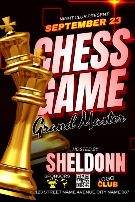 Plantilla de Chess Game Ads | PosterMyWall