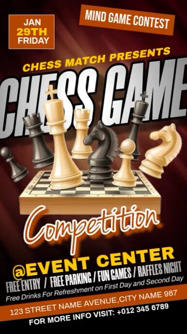 Chess Game Ads Instagram Reel template