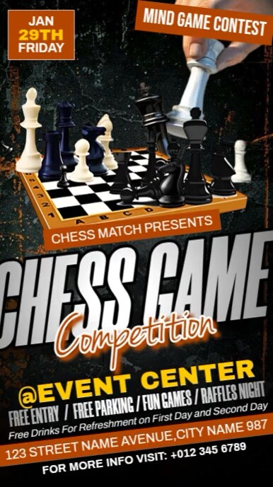 Chess Game Competition Instagram Reel template