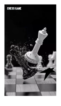 Chess game Cartão de visita template