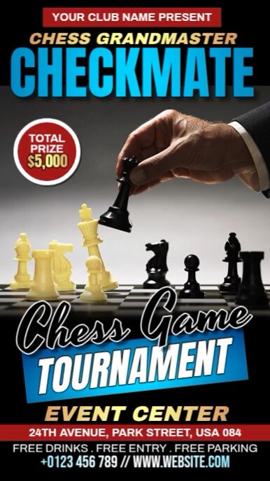 Chess Game Tournament Instagram Reel template