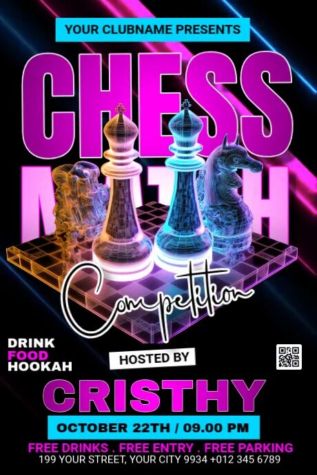 Chess Match Competition Template | PosterMyWall