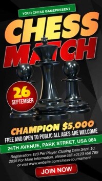 Chess Match Reel Instagram template