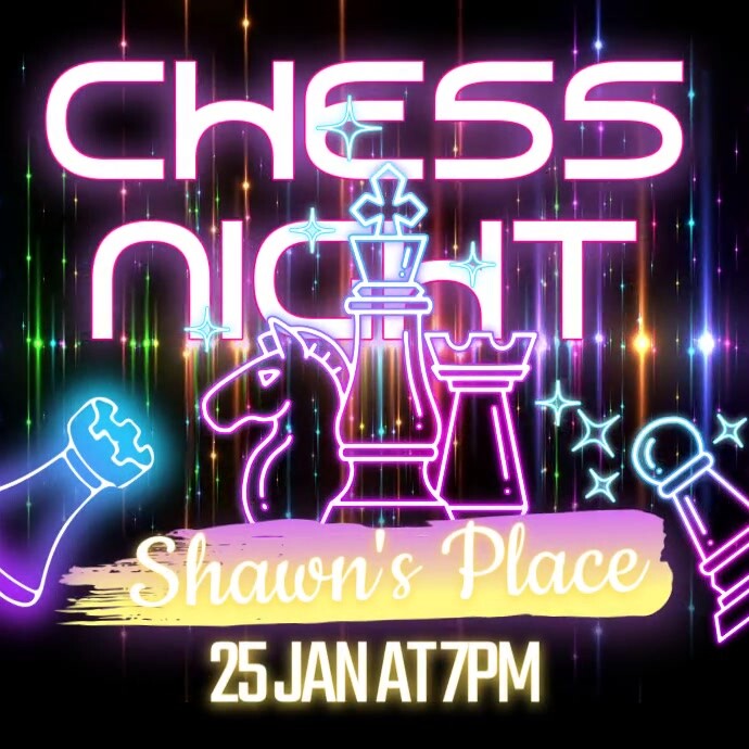 Plantilla de Chess Night Ads | PosterMyWall
