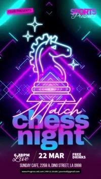 Chess Night Instagram Story template
