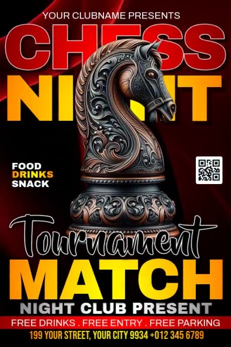 Chess Night Tournament Template | PosterMyWall
