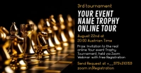 Chess Online Tour Invitation Template Imagem partilhada do Facebook