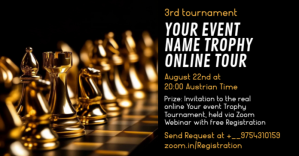 Chess Online Tour Invitation Template Ibinahaging Larawan sa Facebook
