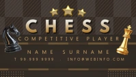 Chess Player Business Card Template