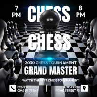 Chess poster Квадрат (1 : 1) template