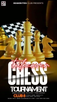 Chess Takeover Night Instagram Story template
