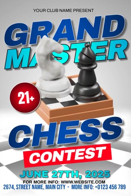 Chess Template Ads | PosterMyWall