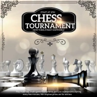 Chess tournament ,Gaming Square (1:1) template