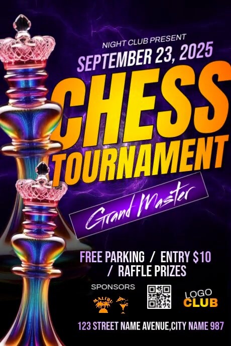 Chess Tournament Ads Template | PosterMyWall